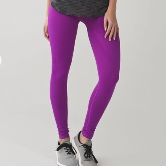 Lululemon Zone In Tight Tender Violet Compression Pants 4 - Picture 1 of 6
